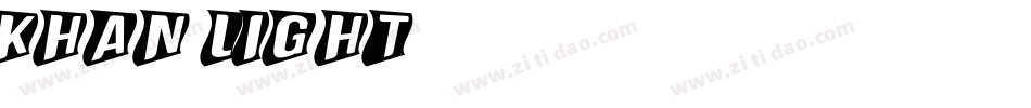 KHAN LIGHT字体转换